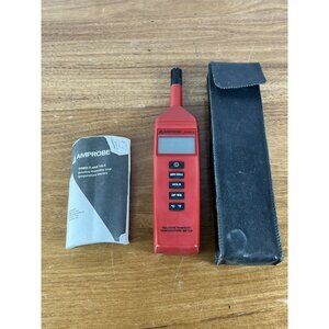 AMPROBE THWD-3 Relative Humidity and Temperature Probe w Case Instructions Works